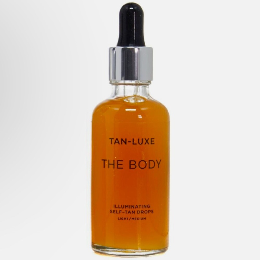 NIB Tan-Luxe The Body Illuminating Self-Tan Drops in Light/Med 30mL/1fl oz